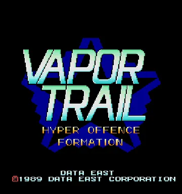 Vapor Trail - Hyper Offence Formation (World revision 1) screen shot title